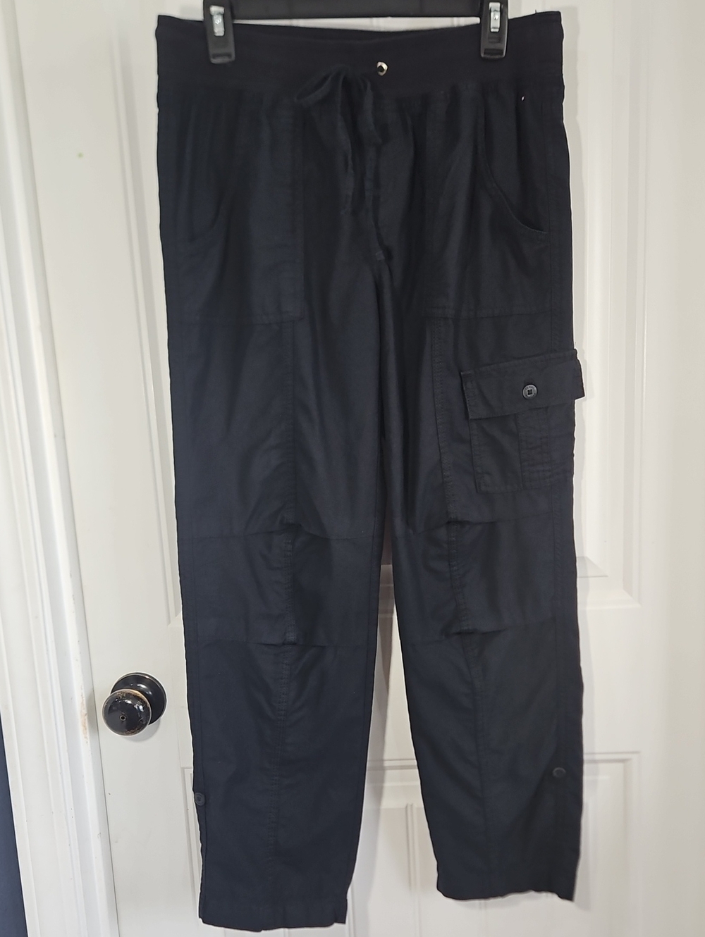 Tommy Hilfiger Black Cargo Pants Size Small